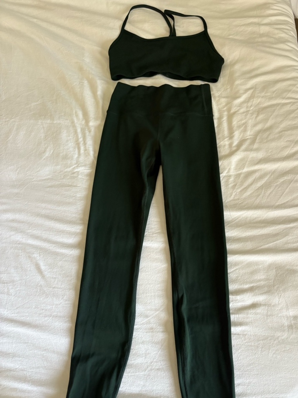 Vuori evergreen legging and bra set